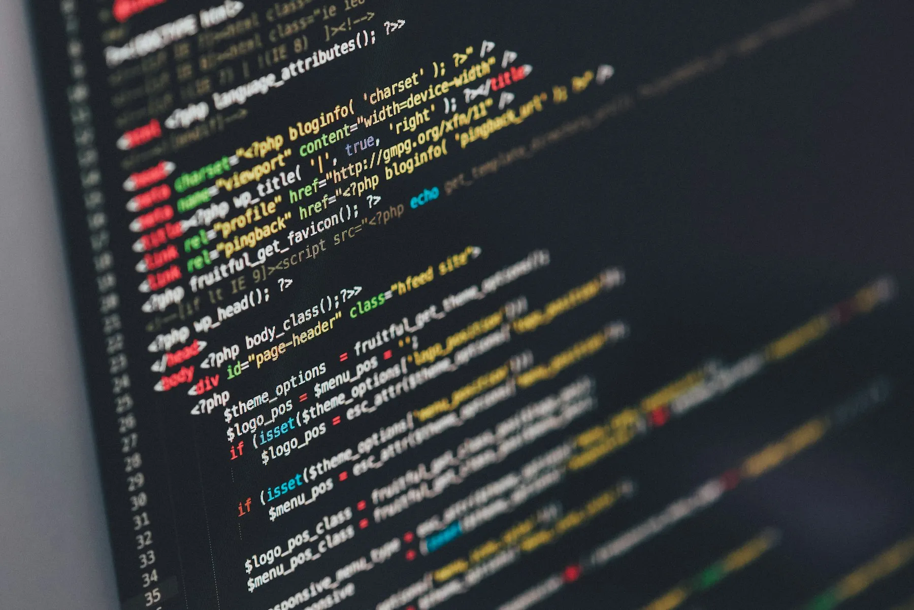 Code on a developer's screen